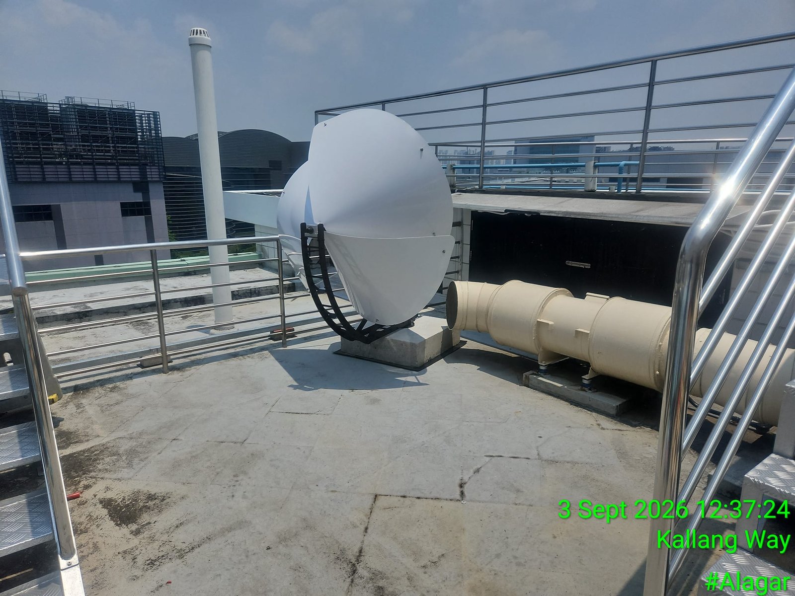 Warehouse Exhaust Fan to Electricity Flow