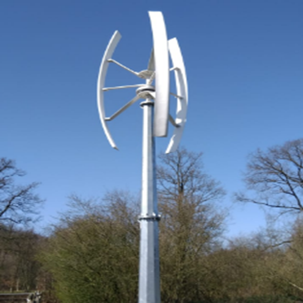 1KW Vertical Axis wind turbine installed
