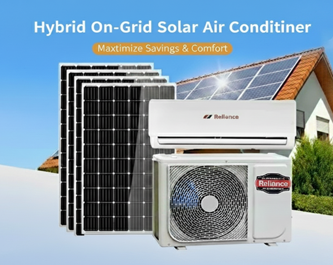 Hybrid On-Grid Solar Air Conditioner
