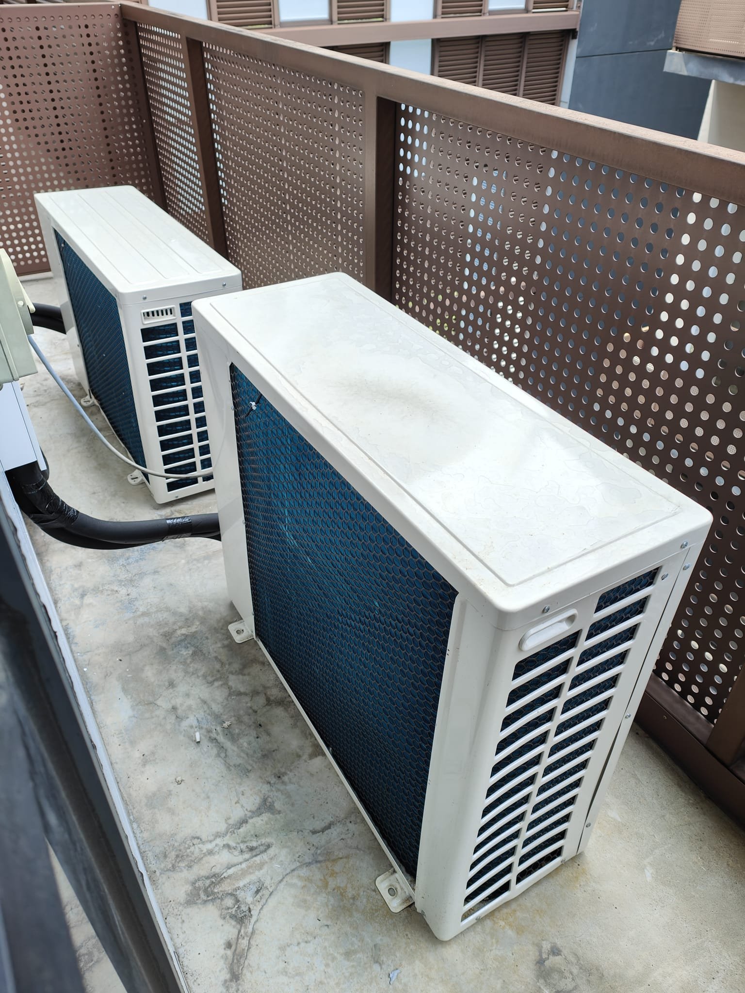 New office exterior with installed solar infrastructure