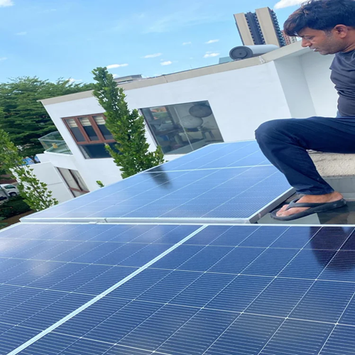 Solar Panels on Awning